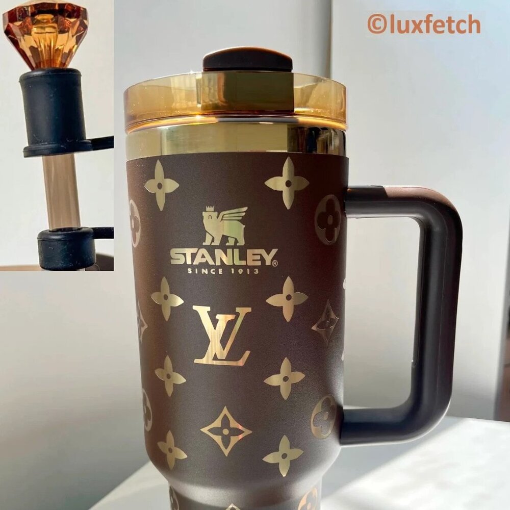 💗 Birthday Anniversary Stanley LV Chocolate Brown Tumbler w/ Gem Bonus 💗